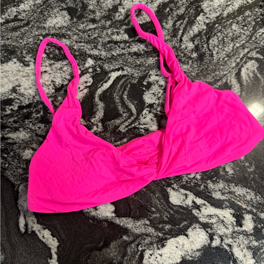 SKIMS FITS EVERYBODY Skimpy Scoop Bralette Vibrant Pink Women's Intimate Bra SzS